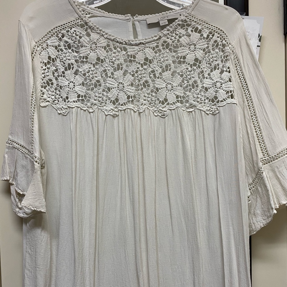 Loft Embroidered Top
